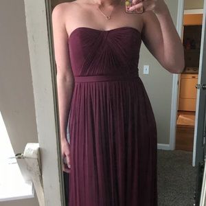 David’s Bridal Bridesmaid Dress - wine